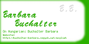 barbara buchalter business card